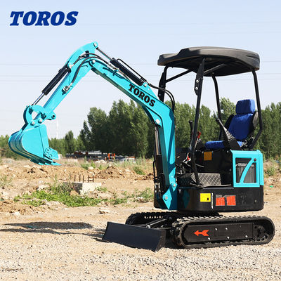 kupować 19KW Toros Mini Ekskawator Hydrauliczny 1,5 Tonowy Mini Digger Do użytku domowego online manufacture