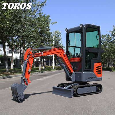 Municipal Works One Ton Mini Excavator Mini Digging Machine With 180mm Track