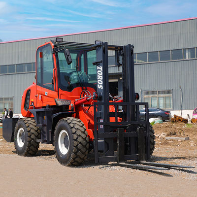 kupować CE Diesel 5 Ton Rough Terrain Forklift z maksymalnym przednim zasięgiem 15 ft online manufacture