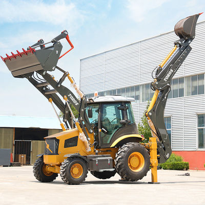 jakość  2500kg Rated Loading Heavy Duty Backhoe Loader Machine For Construction fabryka