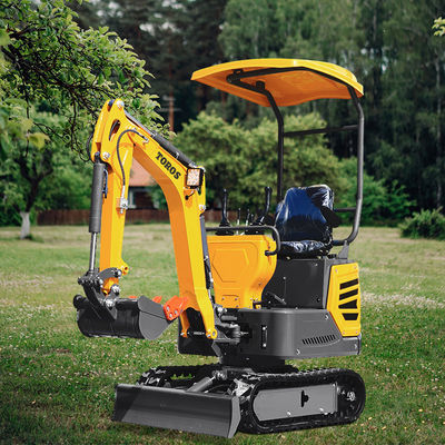 Zielone 1,2t Diesel Mini Excavator Equipment Machinery Przesyłające Ziemię