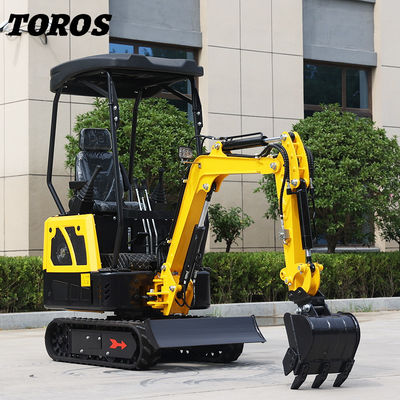 19KW Toros Mini Ekskawator Hydrauliczny 1,5 Tonowy Mini Digger Do użytku domowego