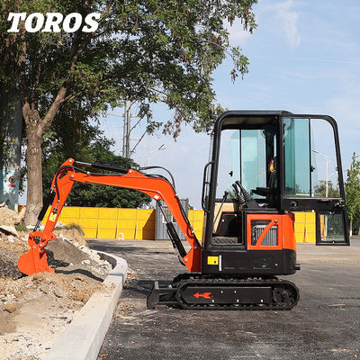 19KW Toros Mini Ekskawator Hydrauliczny 1,5 Tonowy Mini Digger Do użytku domowego
