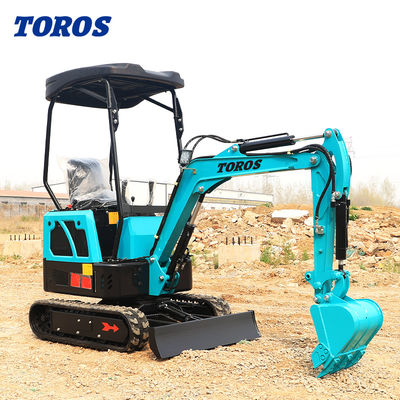 19KW Toros Mini Ekskawator Hydrauliczny 1,5 Tonowy Mini Digger Do użytku domowego