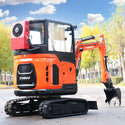 Inżynieria Miejską 2,5 tony Mini Excavator 24,5kw Micro Mini Digger z kabiną