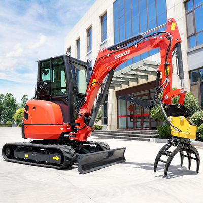 Toros 3,5 tony Mini Digger Minibagger Kompaktne urządzenia do kopania
