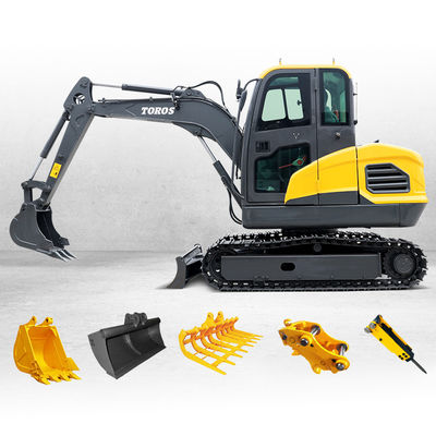 Mocny 1,2tonowy mini grabarz hydrauliczny o długości toru 1200 mm
