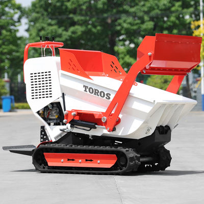 Wzmocniona konstrukcja Mini Crawler Dumper z oponami pneumatycznymi / stałych