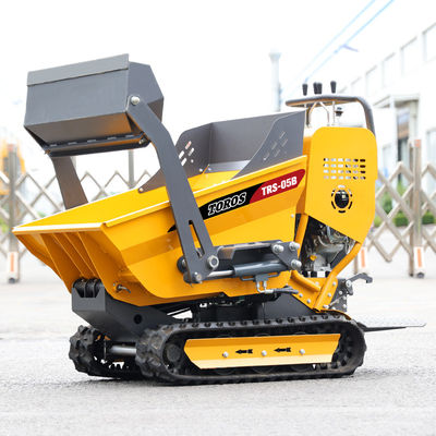 Wzmocniona konstrukcja Mini Crawler Dumper z oponami pneumatycznymi / stałych