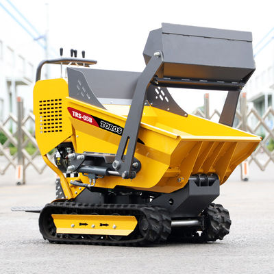Wzmocniona konstrukcja Mini Crawler Dumper z oponami pneumatycznymi / stałych