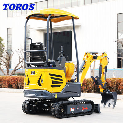 Małe przestrzenie gumowe Mini Excavator ogród Mini Digger 1,2Ton