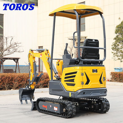 Wykonywanie prac miejskich Diesel Mini Hydraulic Excavator z maksymalną wysokością kopania 2490mm