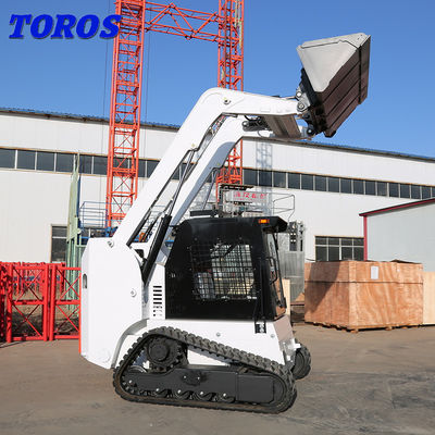 Wielofunkcyjny mini wyciągarek z torem skid steer loader napędzany silnikiem diesla