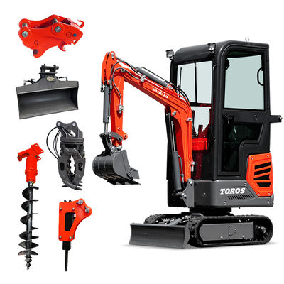 Wysokiej wydajności 1,2 tony Mini Digger Small Crawler Excavator Energooszczędny