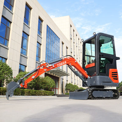 Małe przestrzenie gumowe Mini Excavator ogród Mini Digger 1,2Ton