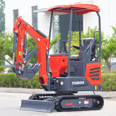 Prace miejskie 1 tona mini wykopalnia mini maszyna do kopania z torem 180 mm