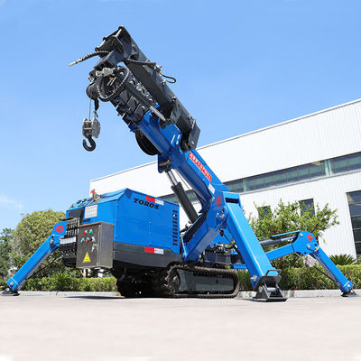 Rozpiętość 16,8 m TOROS Tracked Spider Crane dla inżynierii wąskiej przestrzeni