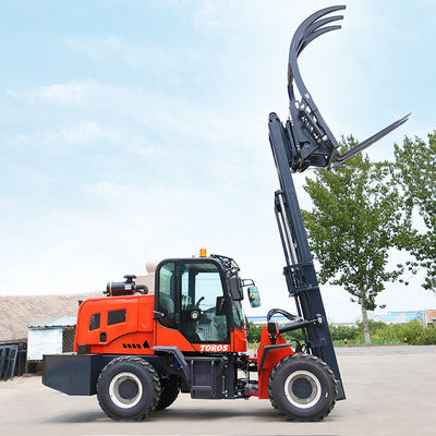 CE Diesel 5 Ton Rough Terrain Forklift z maksymalnym przednim zasięgiem 15 ft