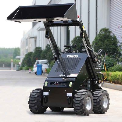 Mini skid steer loader z 2 obciążeniami wychylającymi