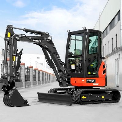 3.5 ton Mini Hydraulic Excavator Maksymalny promień kopania 4845mm Maksymalna głębokość kopania 2880mm
