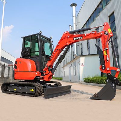 Toros 3,5 Tonowy Mini Ekskawator Z Silnikiem Kubota Mikro Digger Mult Functions Bagger