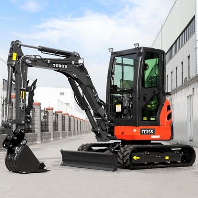 Toros 3,5 Tonowy Mini Ekskawator Z Silnikiem Kubota Mikro Digger Mult Functions Bagger